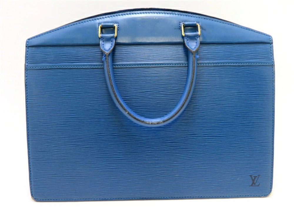 LOUIS VUITTON Riviera Handbag Epi Toledo Blue